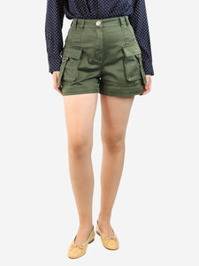 Balmain Green cargo shorts - size UK 10