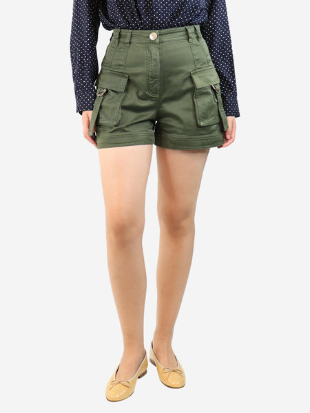 Green cargo shorts - size UK 10 product image