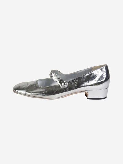 Silver metallic Mary Jane pumps - size EU 42 Shoes Chanel 