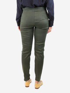 Green elasticated trousers - size UK 10 Trousers D.Exterior 