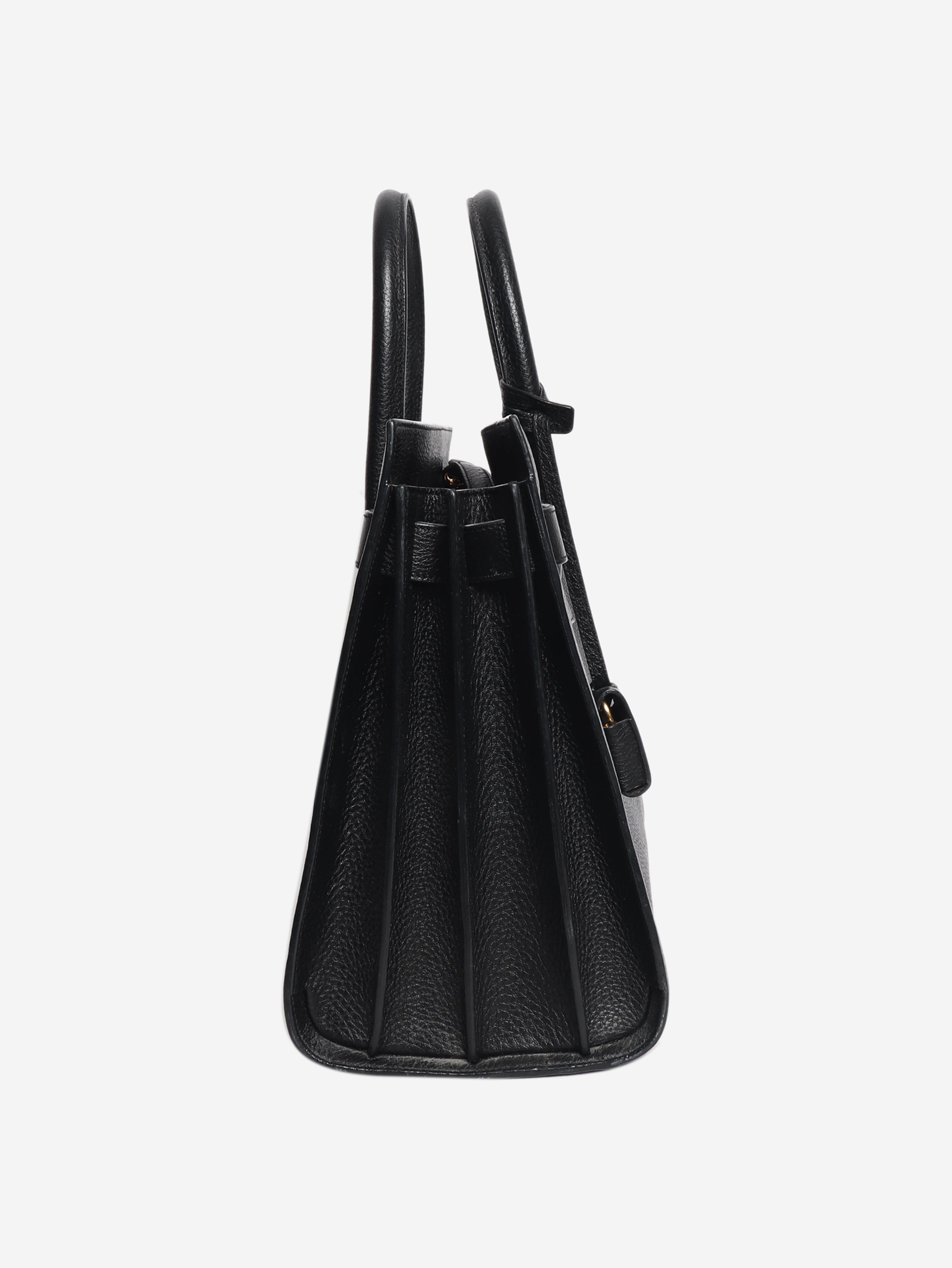 Black grained leather sac de jour bag Shoulder bags Saint Laurent 