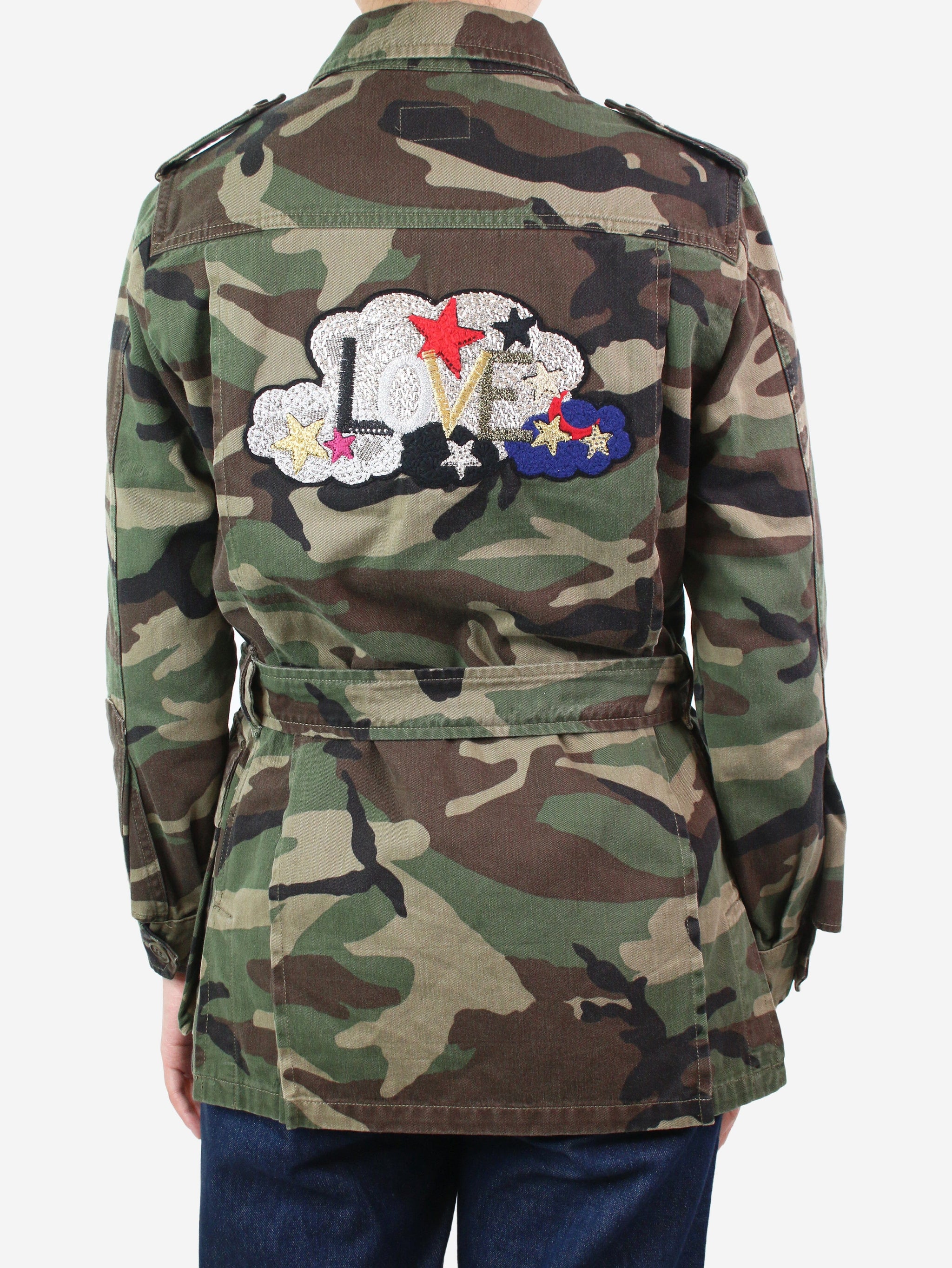 Saint laurent sale camo jacket