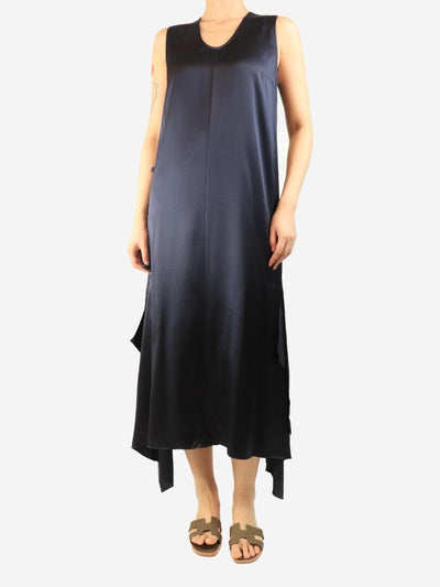 Navy Reid silk satin dress - size UK 12 Dresses Joseph 