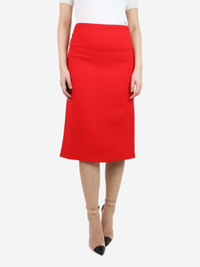 Marni Red skirt with black trim - size UK 6