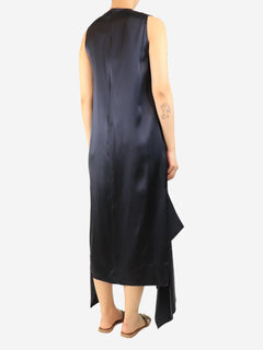 Navy Reid silk satin dress - size UK 12 Dresses Joseph 