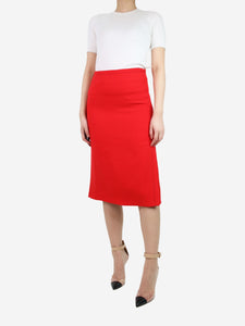 Marni Red skirt with black trim - size UK 6