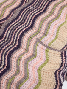 Missoni Multicoloured zigzag wool-blend cardigan - size UK 12