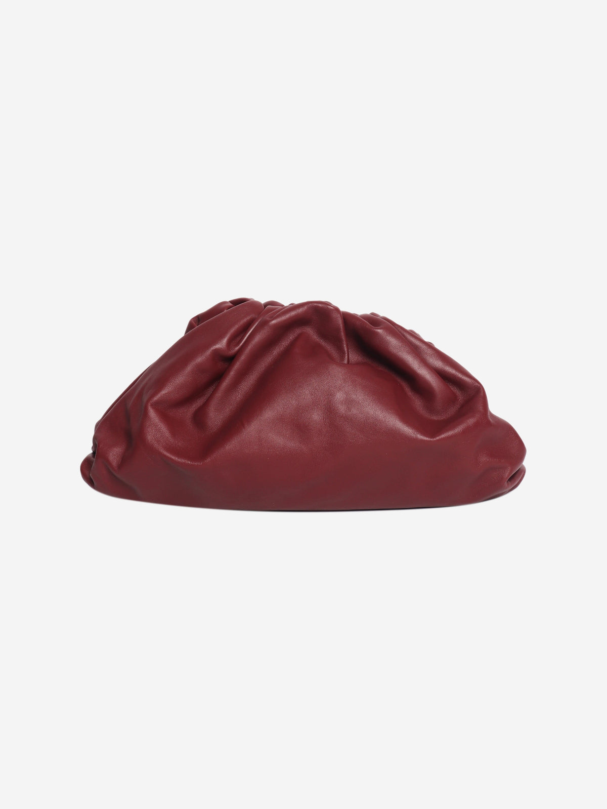 Maroon leather pouch bag Clutch bags Bottega Veneta 