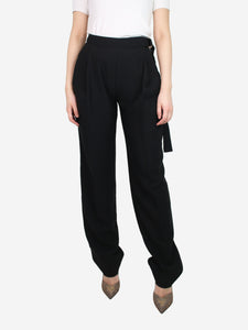 Carven Black pleated trousers - size UK 6