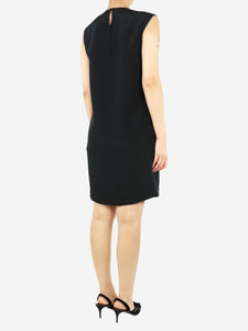 Philip Lim Black crystal collar midi dress - size UK 8