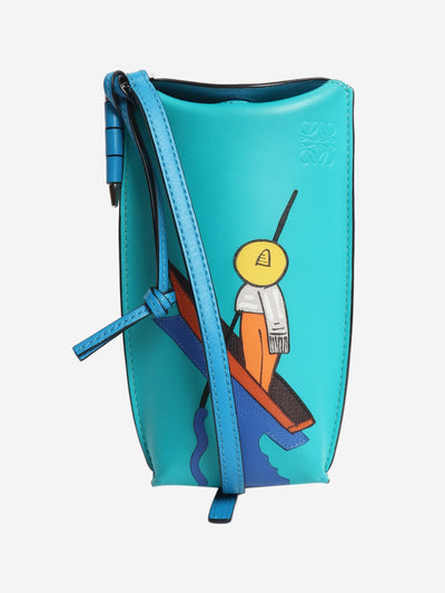 Blue gate pocket bucket bag x Ken Price "La Palme" Cross-body Bags Loewe 