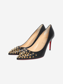 Black studded leather pumps - size EU 39 Heels Christian Louboutin 