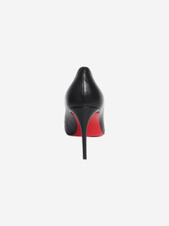 Black studded leather pumps - size EU 39