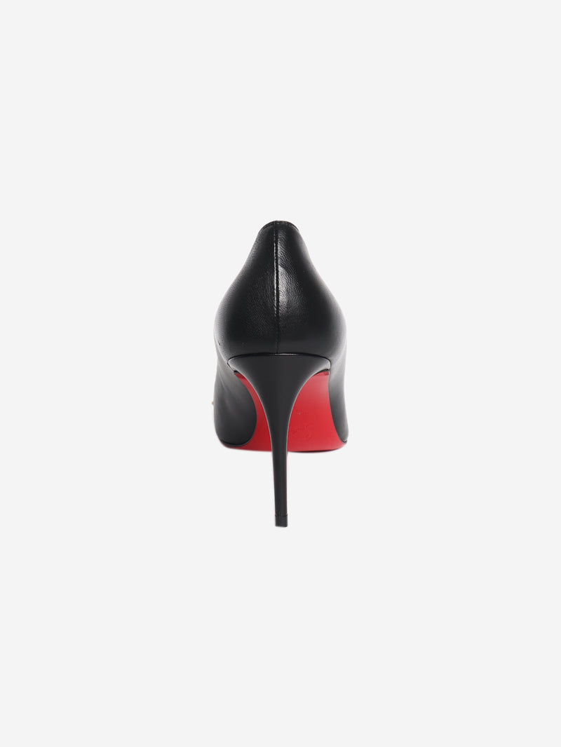 Black studded leather pumps - size EU 39