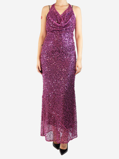 Purple sequin Verona dress - size S Dresses Rat & Boa 