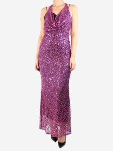 Rat & Boa Purple sequin Verona dress - size S