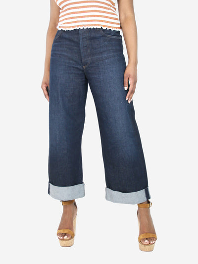 Blue Ayla wide-leg mid-rise recycled-denim jeans - size UK 12 Trousers Citizens of Humanity 