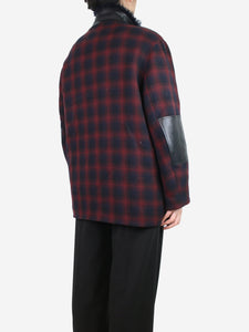 3.1 Phillip Lim Red and blue plaid wool-blend jacket - size S