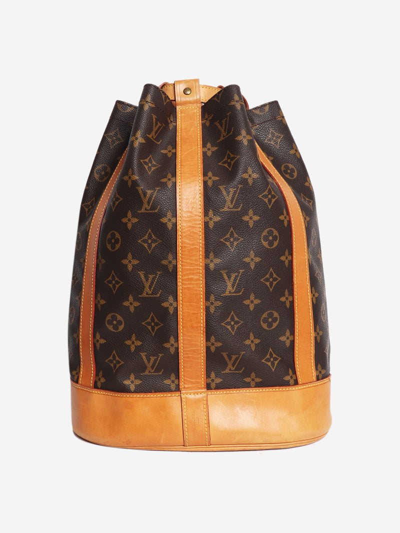 Brown vintage Monogram Randonnee bucket bag