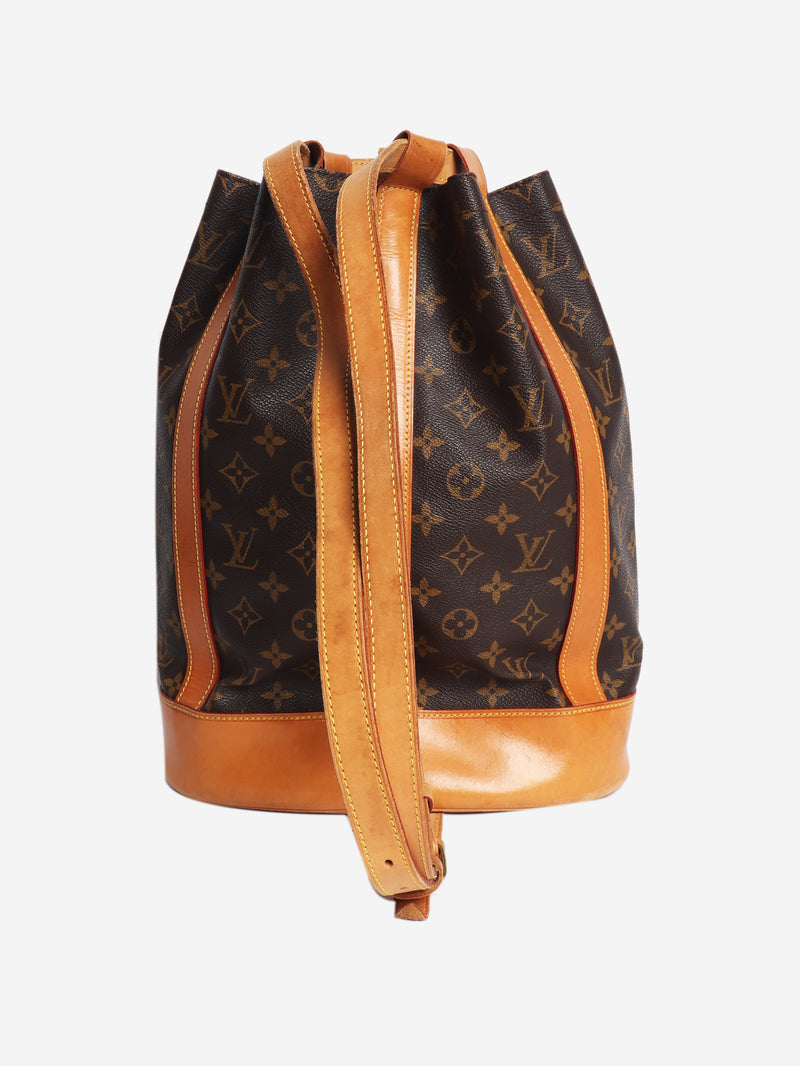 Brown vintage Monogram Randonnee bucket bag