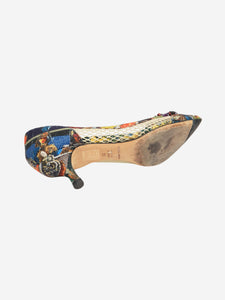 Dolce & Gabbana Multicolour Taormina kitten heels - size EU 36