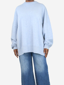 Extreme Cashmere Light blue oversized cashmere jumper - size