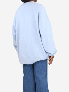 Extreme Cashmere Light blue oversized cashmere jumper - size