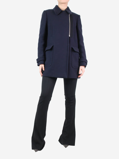 Navy blue wool coat - size UK 12 Coats & Jackets Miu Miu 