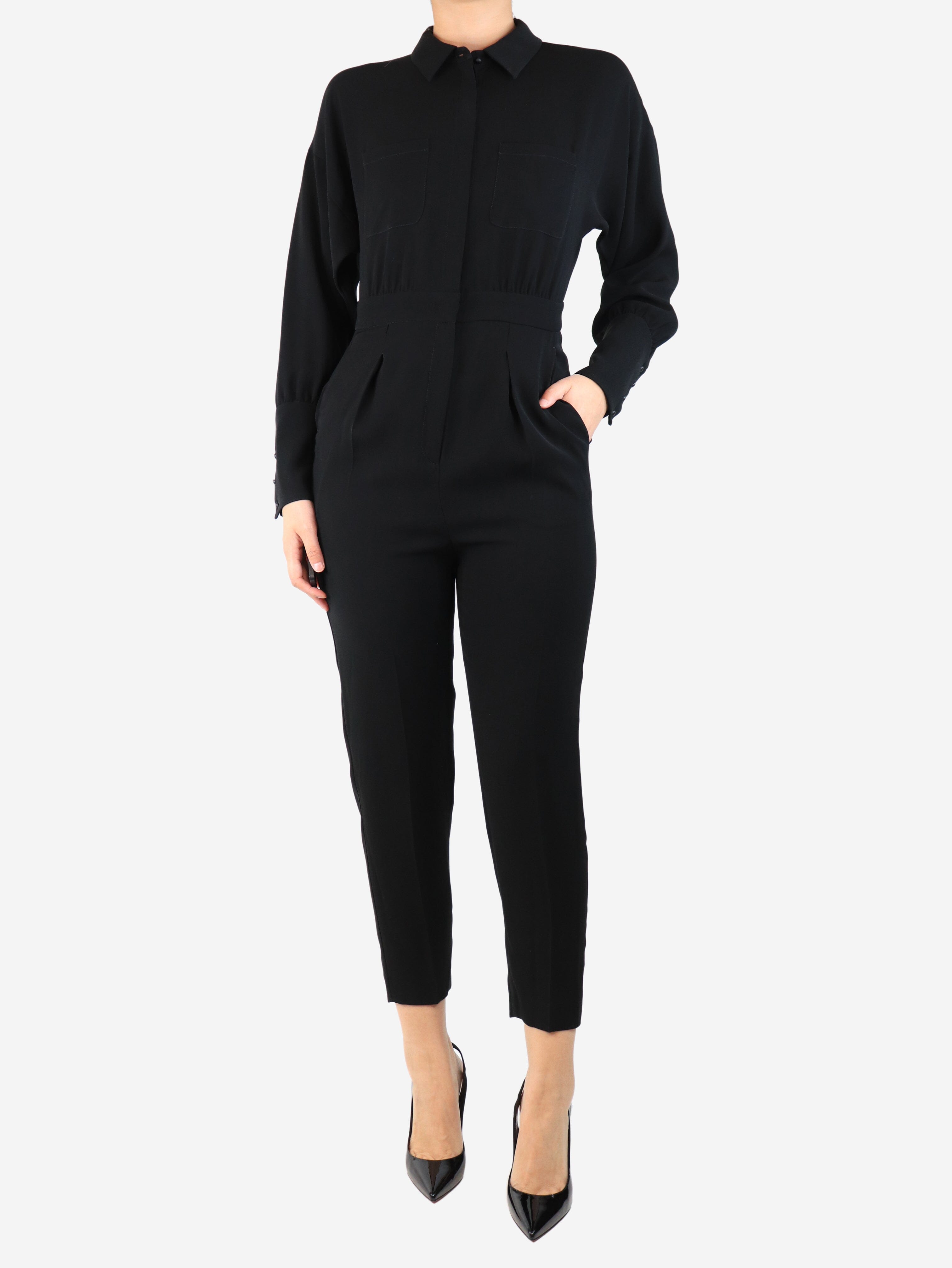Black tailored jumpsuit - size UK 8 Jumpsuits Max Mara Studio 