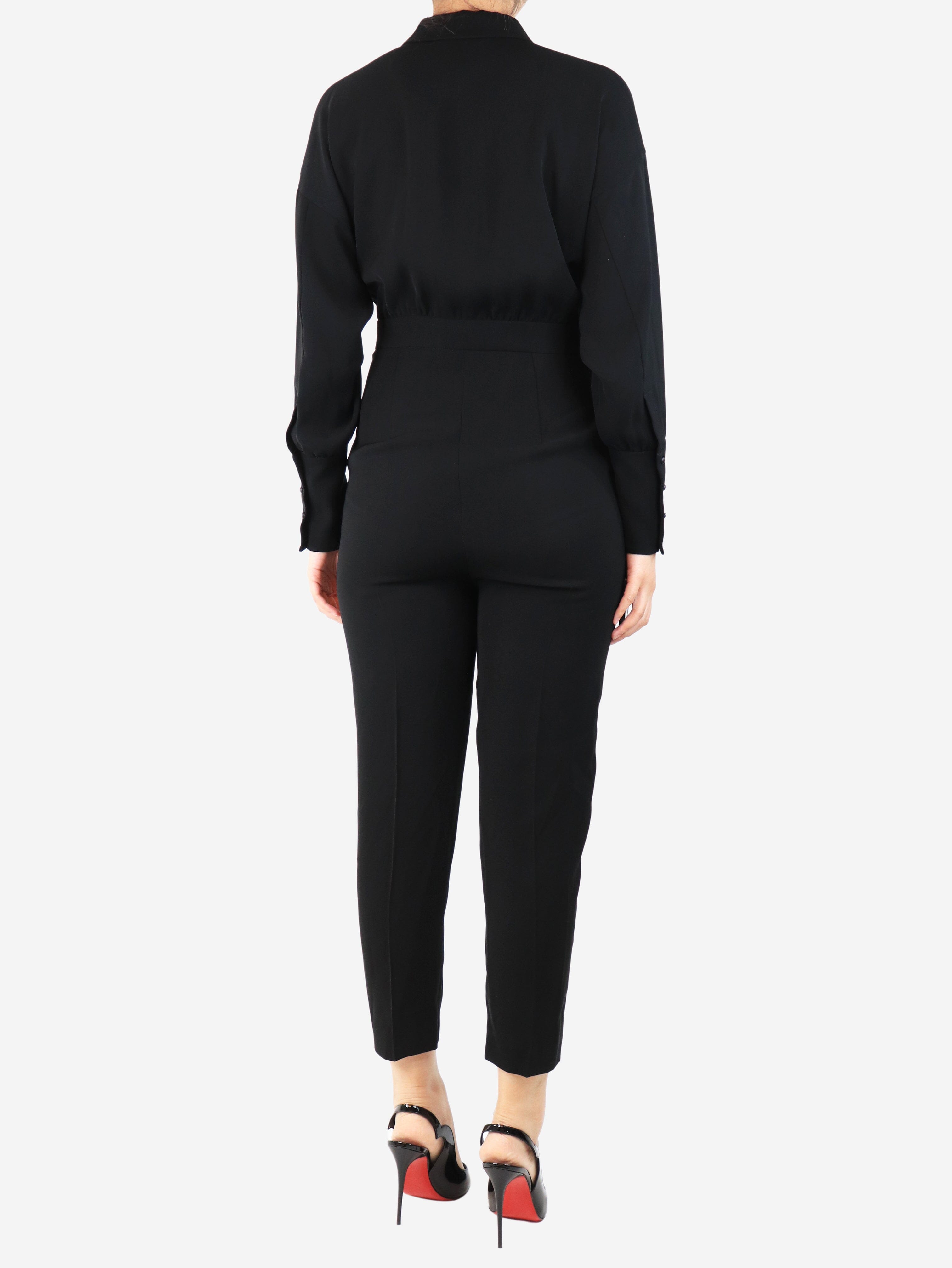 Black tailored jumpsuit - size UK 8 Jumpsuits Max Mara Studio 