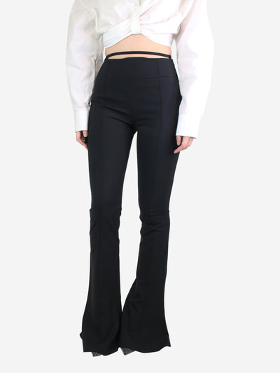 Black flared trousers - size UK 8 Trousers Jacquemus 