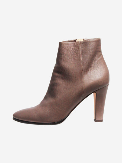 Brown leather ankle boots - size EU 38 Boots Jimmy Choo 