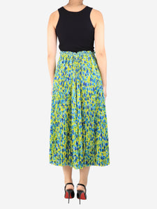 Balenciaga Multicolour tank-top floral midi dress - size UK 8