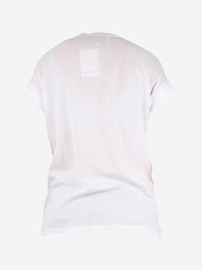 Gucci White butterfly embroidered t-shirt - size S