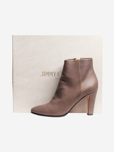 Jimmy Choo Brown leather ankle boots - size EU 38