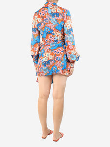 Dodo Bar Or Multicolour floral printed resort wrap dress - size M