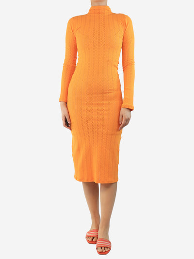 Orange bodycon dress - size UK 10 Dresses Fendi 