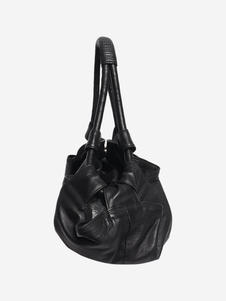 Black Aire nappa leather shoulder bag alternate image