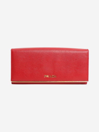 Prada Red Saffiano leather wallet Wallets, Purses & Small Leather Goods Prada 