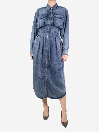 Blue denim button-down maxi dress - size UK 8 Dresses Isabel marant Etoile 