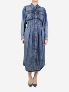 Isabel marant Etoile Blue denim button-down maxi dress - size UK 8