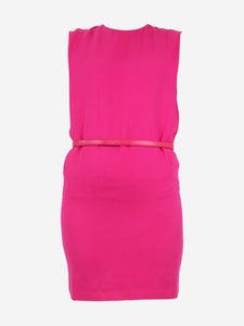 Saint Laurent Pink sleeveless belted dress - size FR 34