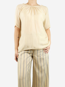 Marni Cream silk top - size UK 8