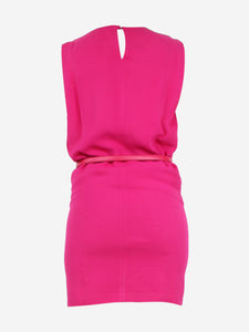 Saint Laurent Pink sleeveless belted dress - size FR 34