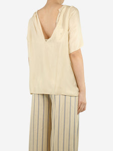 Marni Cream silk top - size UK 8