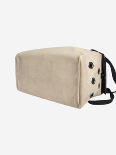 Black and beige Sac de Transport pet carrier