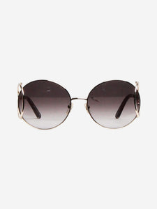 Chloe Silver round-frame sunglasses