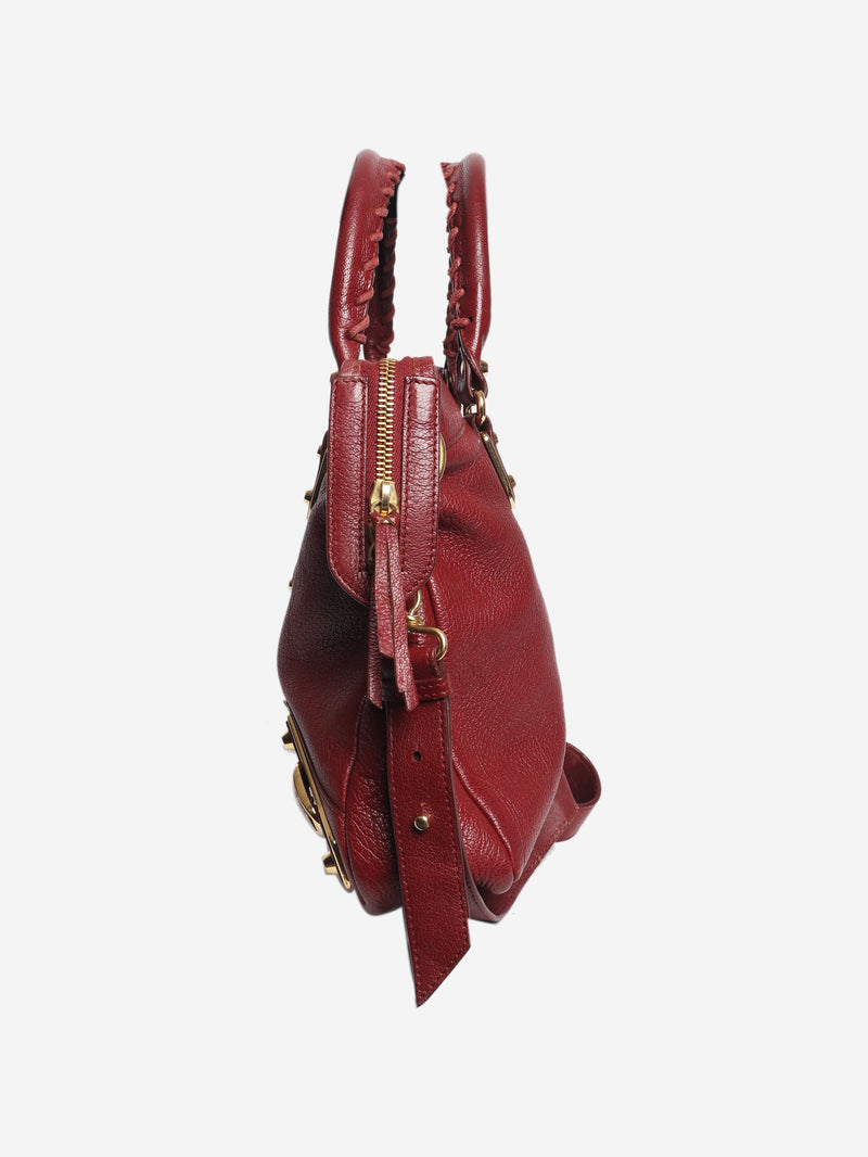 Burgundy City bag Shoulder bags Balenciaga 