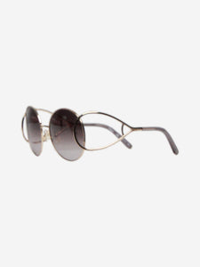 Chloe Silver round-frame sunglasses