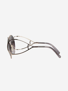 Chloe Silver round-frame sunglasses